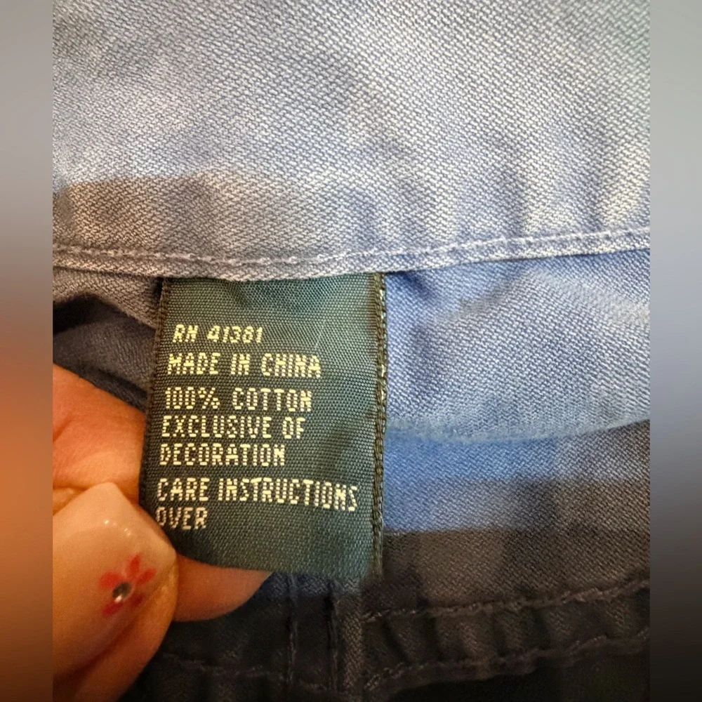 Polo Ralph Lauren Cargo Pants Size 36 Blue Classic Fit Casual Cotton Bottoms